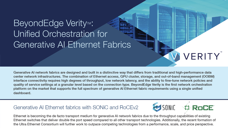 Unified Orchestration for Generative AI Ethernet Fabrics